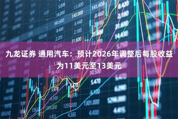 九龙证券 通用汽车：预计2026年调整后每股收益为11美元至13美元